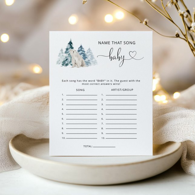 Polar urso Name, esse jogo de chá de fraldas (Criador carregado)