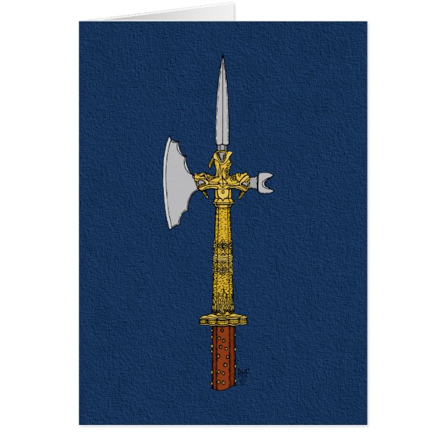 Poleaxe de Edward IV - Cartão Saudável (Frente)