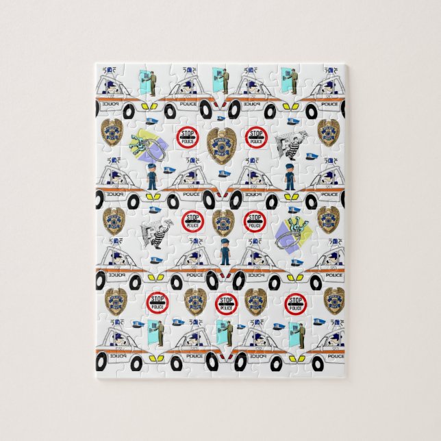 Polícia Carros Jigsee Quebra-cabeça Daisy (Vertical)