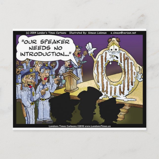 Polícia e Rosquinhas Cartões Engraçados Camisetas  (Frente)