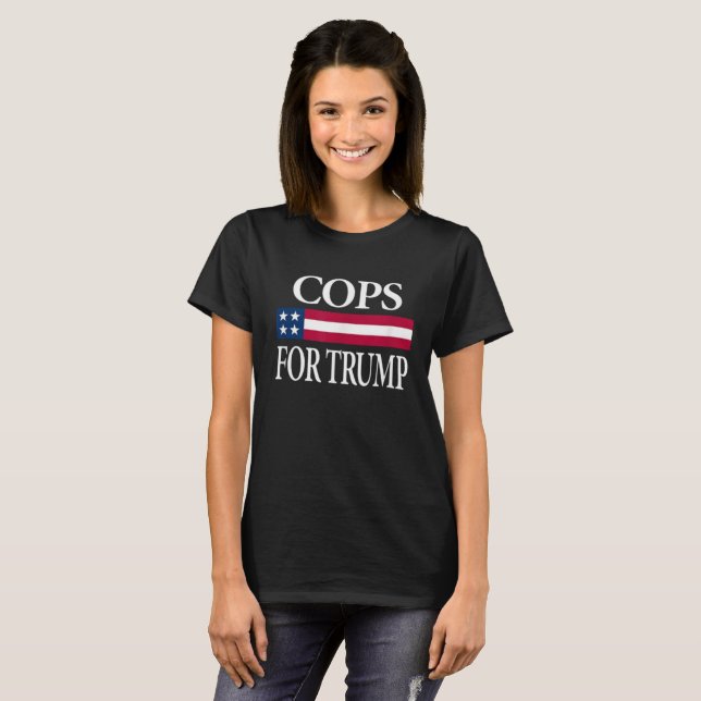 polícia para camisa de tropete (Frente Completa)