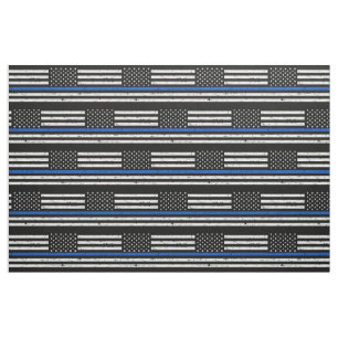 Polícia Policial - Tecido de Linha Azul Fino