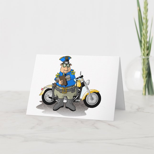 Policial Escrevendo Cartões De Saudação De Bilhete (Criador carregado)