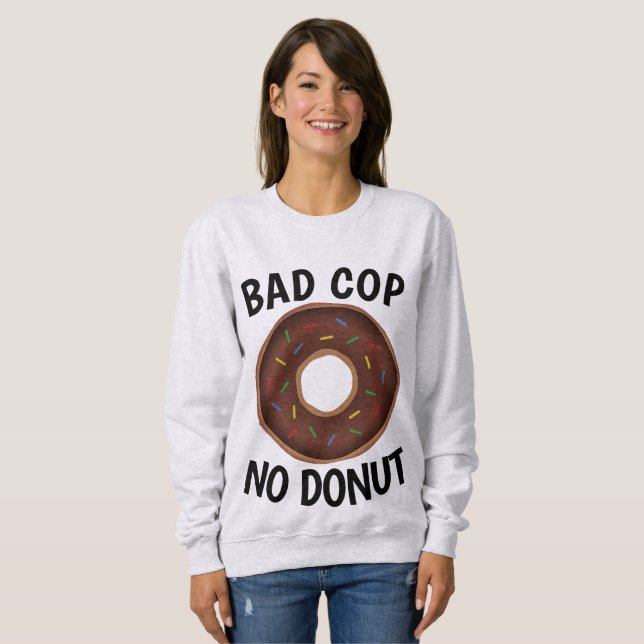 POLICIAL RUIM SEM DONUT Camisetas engraçadas (Frente Completa)