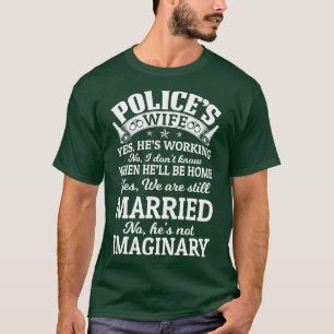 Polícias Wifes Orgulhosos Camisas Da Polícia Para