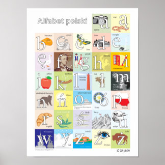 Polish Alphabet Poster