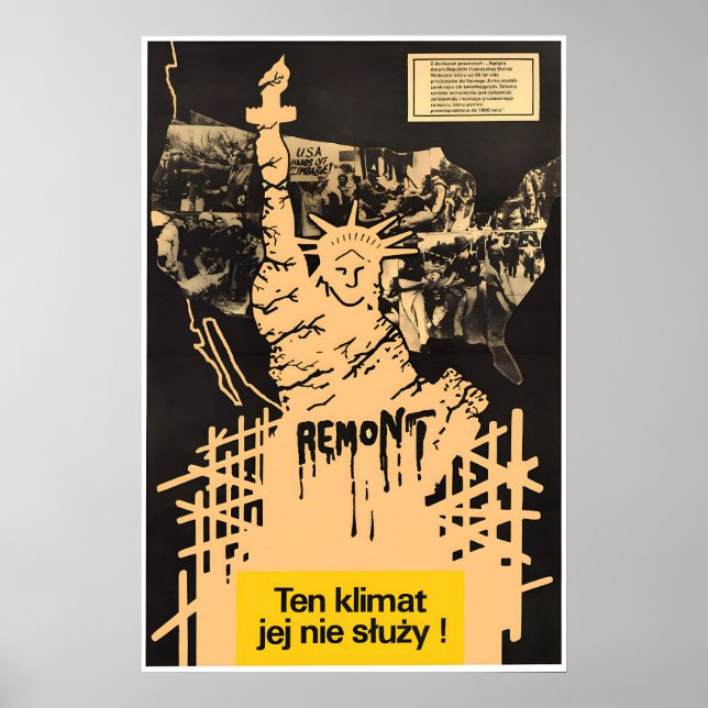 Polish Anti-Racism Poster This climate doesn't (Frente)