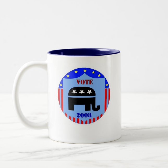 POLÍTICA DA CANECA DE CAFÉ DO REPUBLICANO DO VOTO (Esquerda)