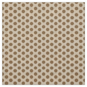 Polk Dots Brown em Tecido de Tan