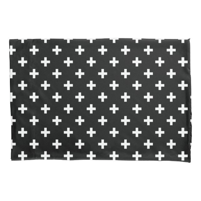 Polka branca cruza a preto (Frente)