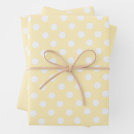 polka dots in butter yellow