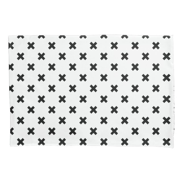 Polka preto cruza em branco (Frente)