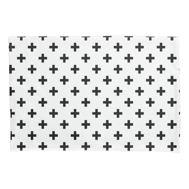 Polka preto cruza em branco (Frente)