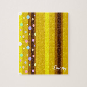 Polkadot Stripe Quebra-cabeça Daisy