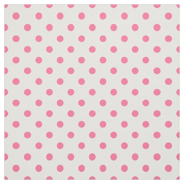 Polkadots rosa e branco - Tecido de algodão compri (Modelo)