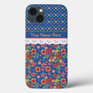 Polkas Floral Personalizado Faux Lace iPhone 6 Cas