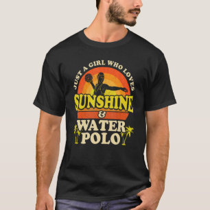 Polo Aquático Apenas Uma Garota Que Ama Luz Do Sol