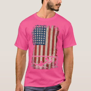 Polo Aquático T Camisa Waterpolo Usa Bandeira Amer