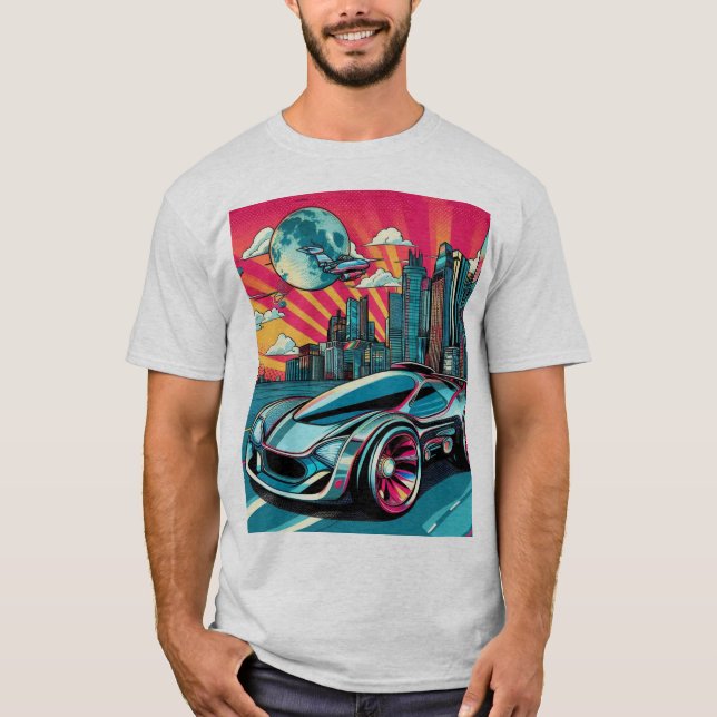 polo con imagen pop art  (Frente)