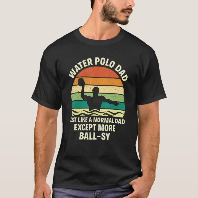 Polo de Pai de polo aquático retrô (Frente)
