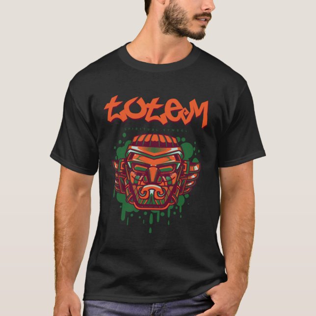Polo de Totem Índio do Noroeste Americano (Frente)