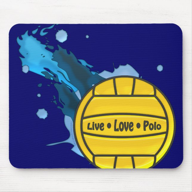 Polo vivo do amor - pólo aquático Mousepad (Frente)