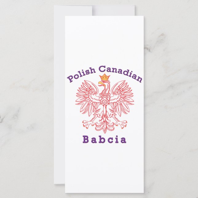 Polonês Canadiano Babcia (Frente)