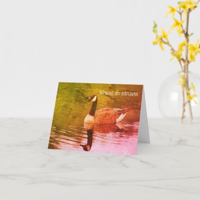 Polonês Obter Bem Arte Selvagem Cartão Personalizá (Flor Amarela)