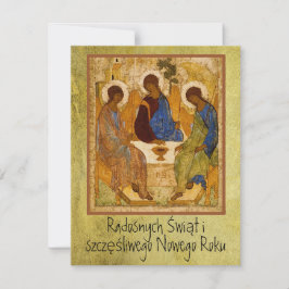 Polonês Wesołych Świąt Merry Christmas Rublev