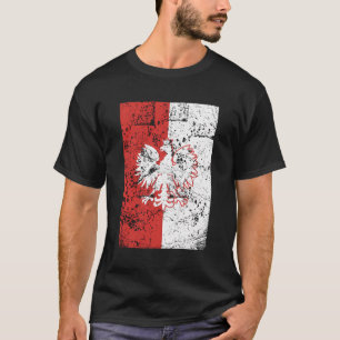 Polônia Flag Vintage Big Polska Eagle Orgulho Polo