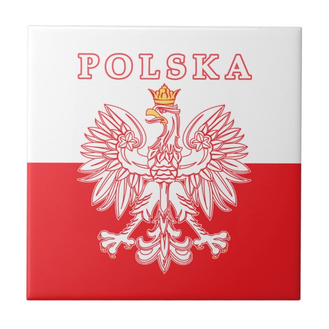 Polska Com Águia Polonesa Vermelha (Frente)