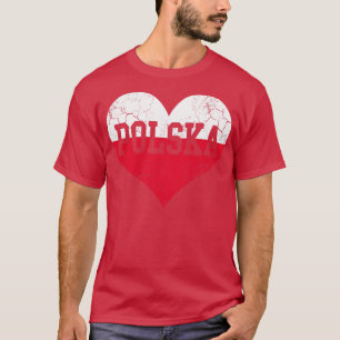 Polska Heart Polônia Flag Patrimônio Familiar Polo
