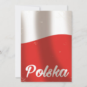 Polska, pôster de viagem vintage da Polônia