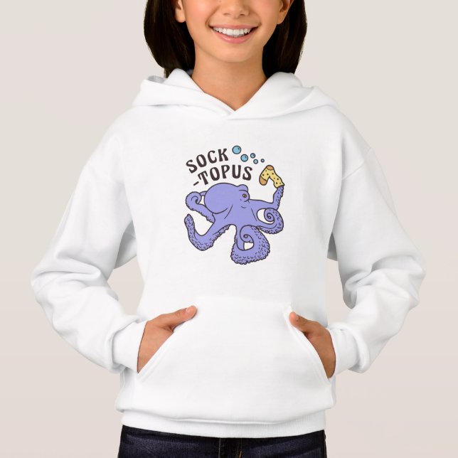 Polvo Azul Socktopus Com Meia Meme Engraçado (Frente)