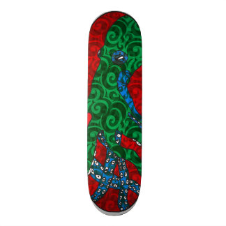 Polvo colorido plataforma inspirada do skate