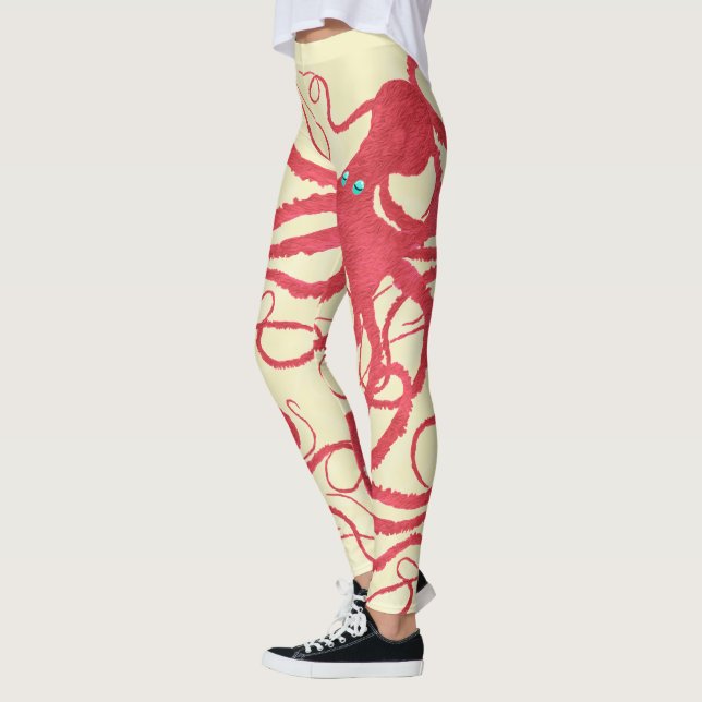 Polvo Coral em Creme - Leggings (Esquerda)