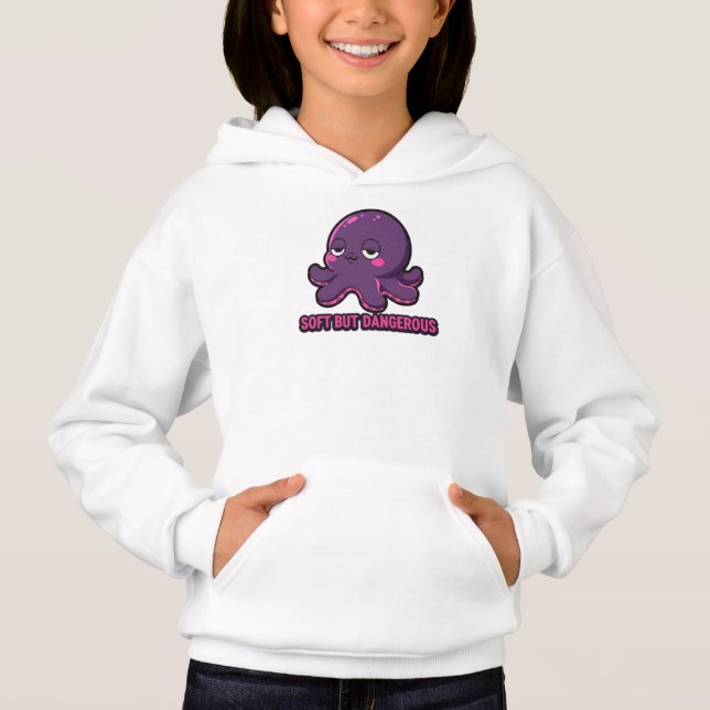 Polvo Kawaii Engraçado Sonolento (Frente)