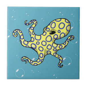 Polvo rodeado azul