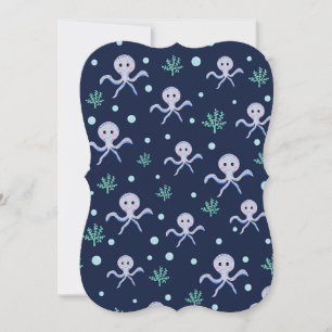 Polvo sob o padrão infantil marinho