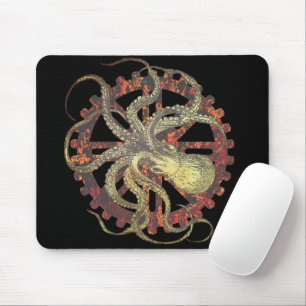 Polvo Steampunk & Rusty Clocage Gear Mousepad