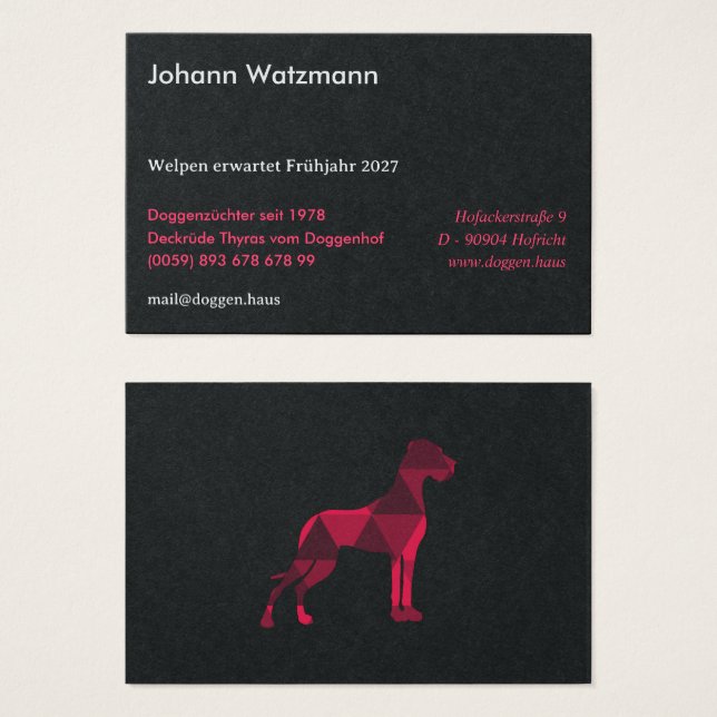 Polygon Great Dane Pink (Frente & Verso)