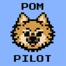 Pom Piloto (Laranja/Azul) -