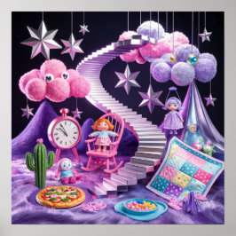 Pom Pom Clouds Dreamreal Poster