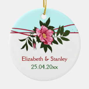 Pomada rosa-rosa selvagem ornamento floral de manu