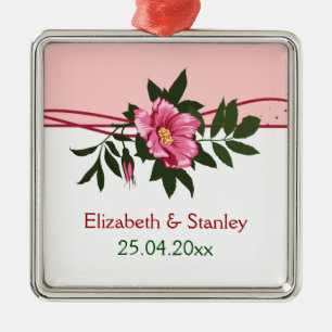 Pomada rosa-rosa selvagem ornamento floral de manu