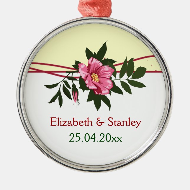 Pomada rosa-rosa selvagem ornamento floral de manu (Frente)