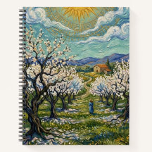Pomar de Amendoeiras ao Estilo de Van Gogh, Primav
