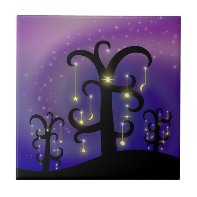 Pomar de Azulejo Decorativo das Estrelas (Frente)