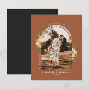 Pomar de Citros Elegante Boho Salve a Data