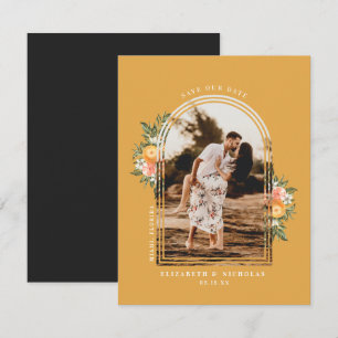 Pomar de Citros Elegante Salve a Data Boho